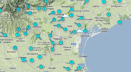 Temperatura Live su google maps